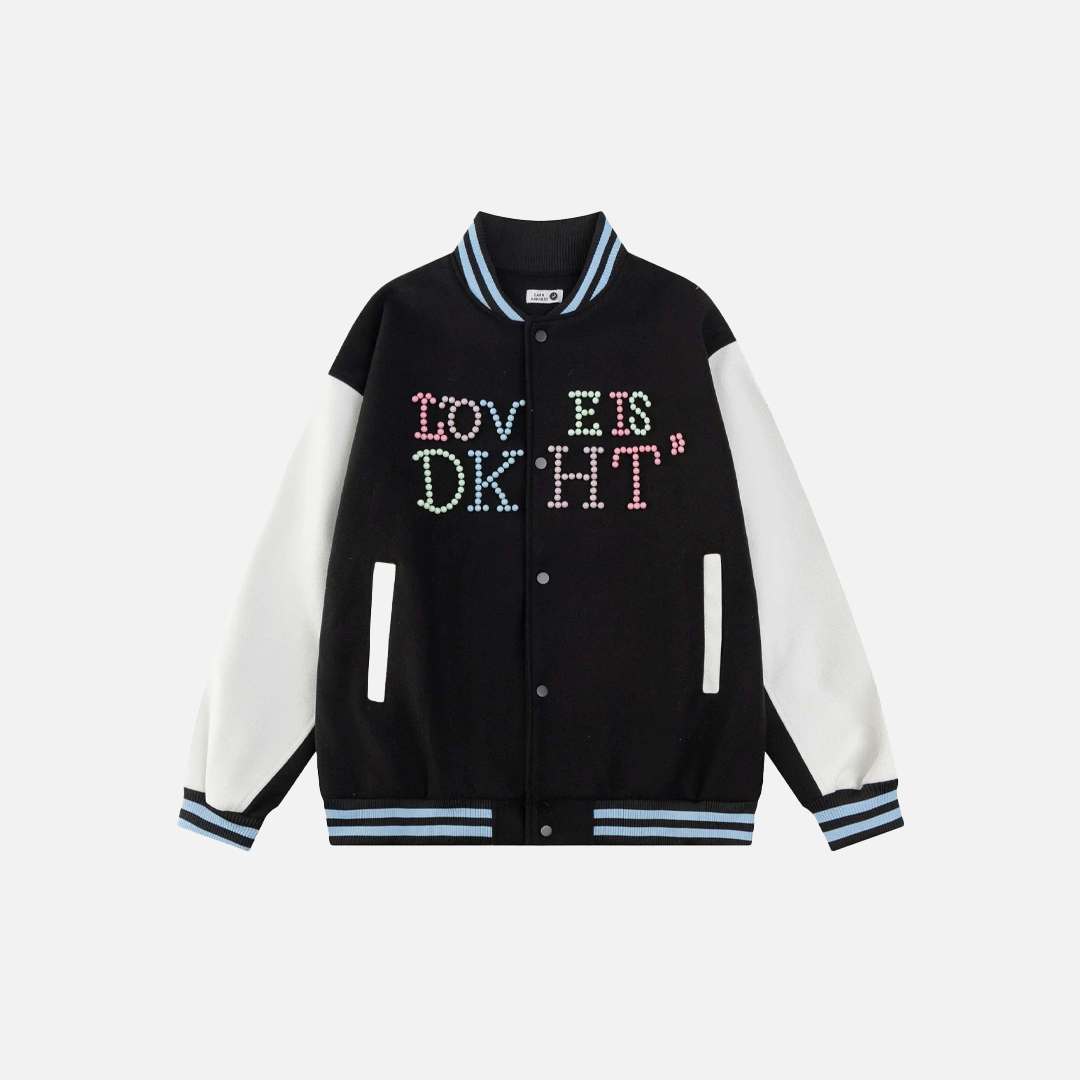 Y2K Women Patchwork Retro Baseball Varsity Jacket - Luxuryurbanwear
