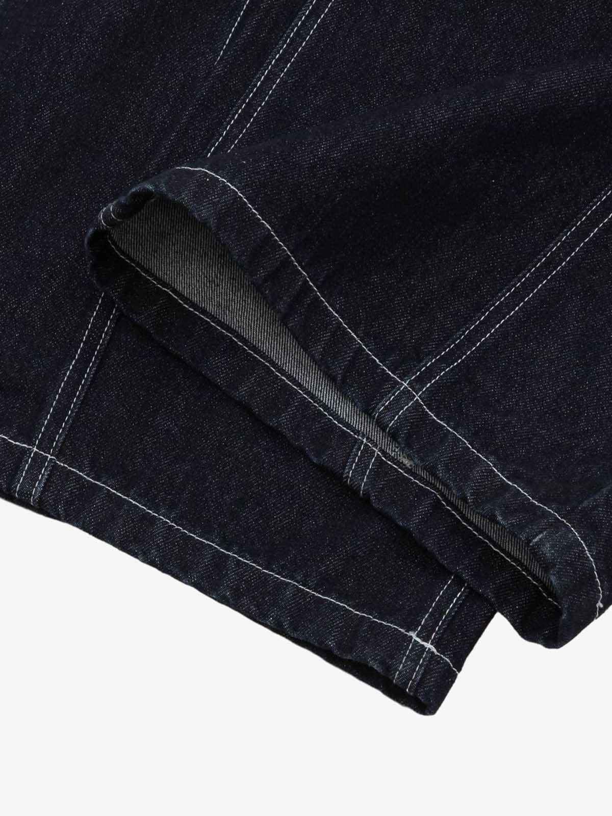 Vintage Topstitched Scimitar Jeans