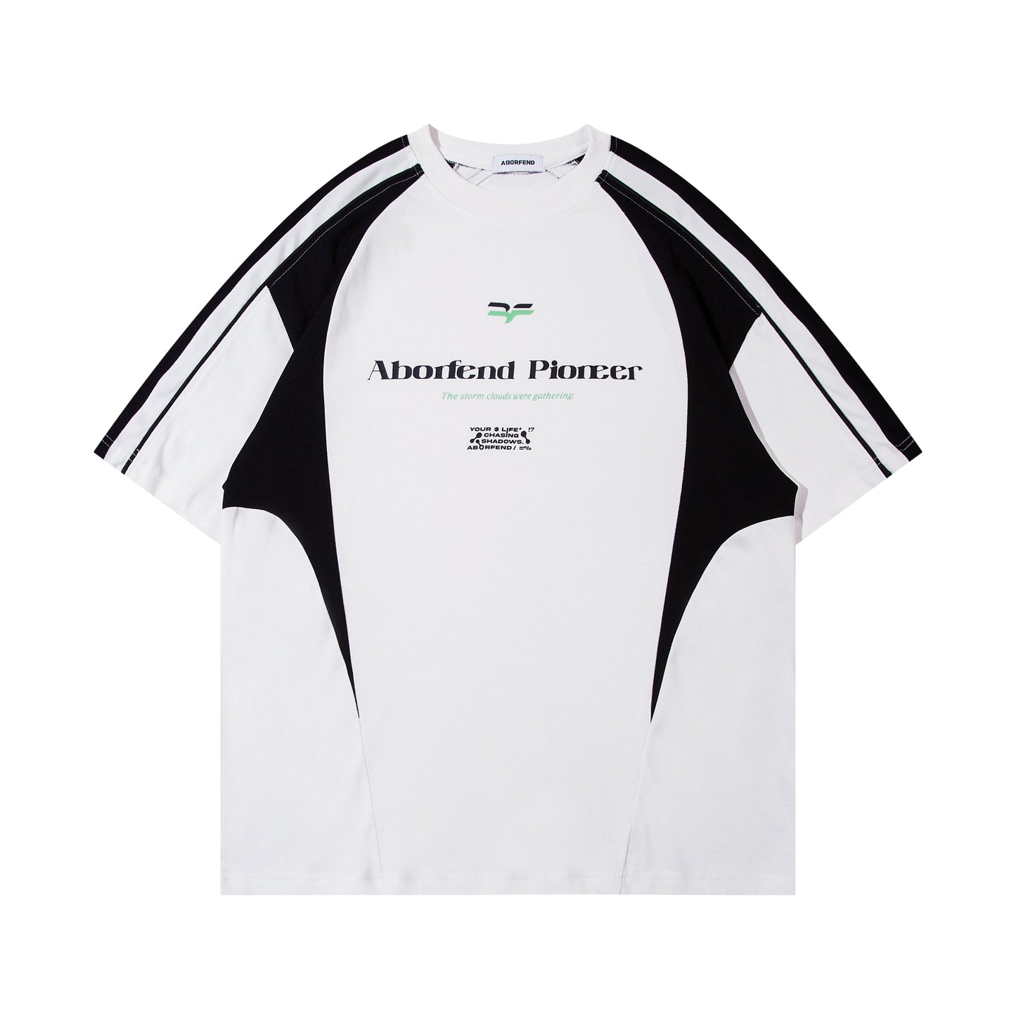 Color-Block Sport Style Tee - Oversized Urban Activewear | LuxuryUrbanwear - Luxuryurbanwear