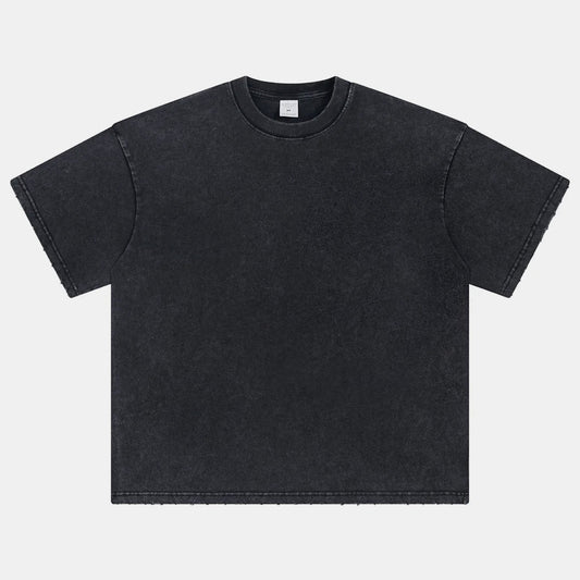 Washed Edge Distressed | Basic T-Shirt - Luxuryurbanwear