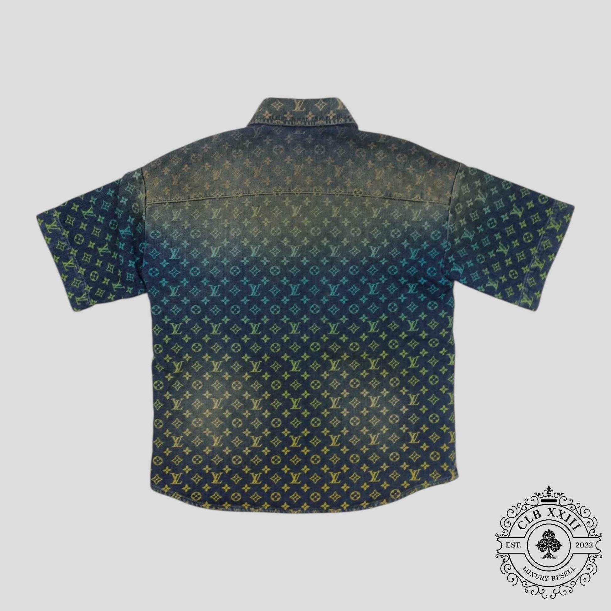Louis Vuitton Rainbow Monogram Denim Shirt in Blue