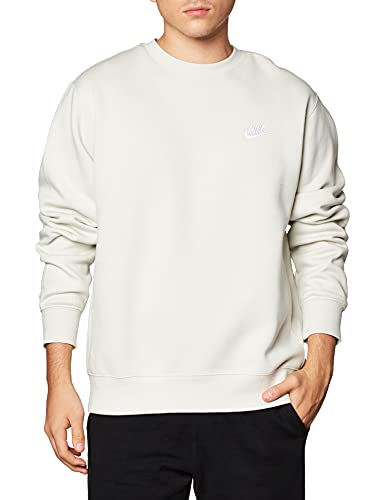 Nike Sportswear Club Fleece Crew (3X-Large Light Bone/White)