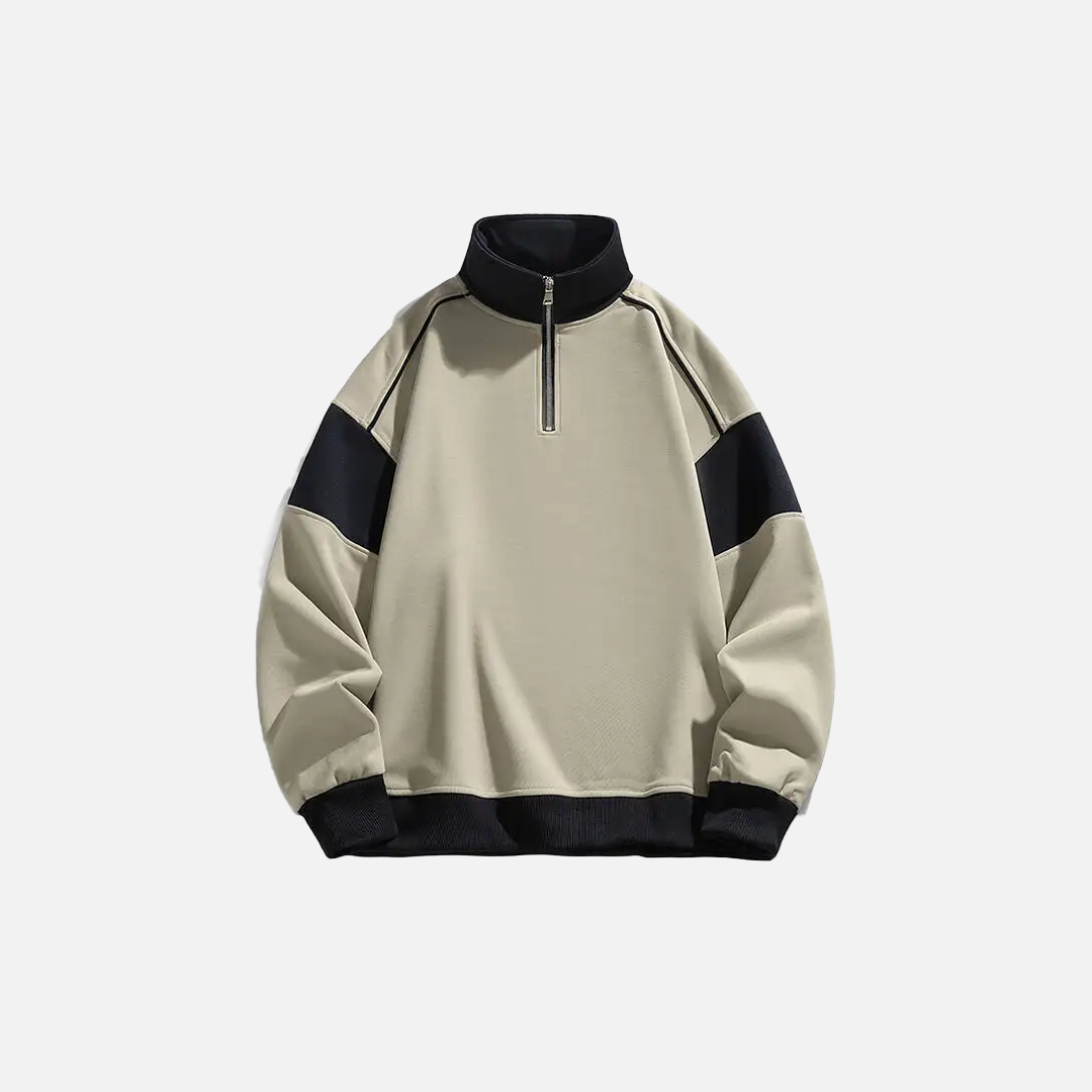 Winter High Quality Half Zipper Casual Sweatshirt - Luxuryurbanwear
