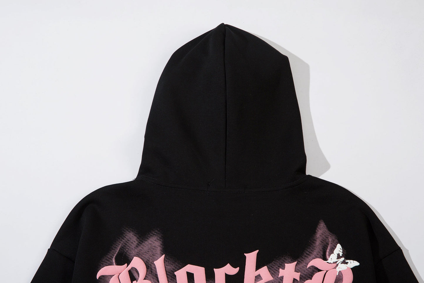 Gothic Butterfly Print Oversized Hoodie - Dark Aesthetic Y2K | LuxuryUrbanwear
