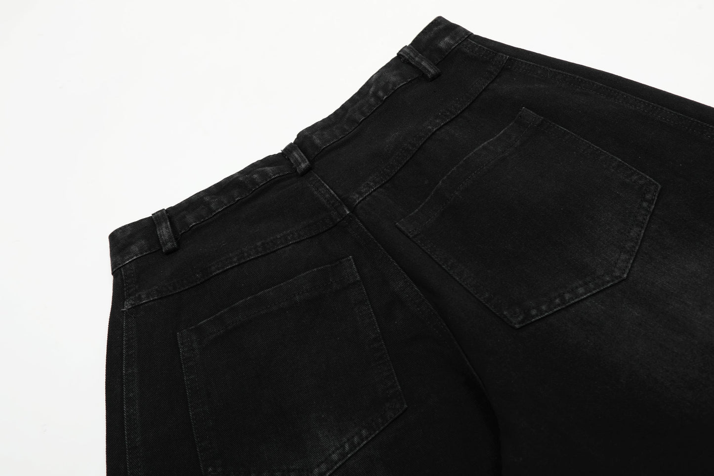 Striped Stitching | Washed Barrel Jeans - Luxuryurbanwear