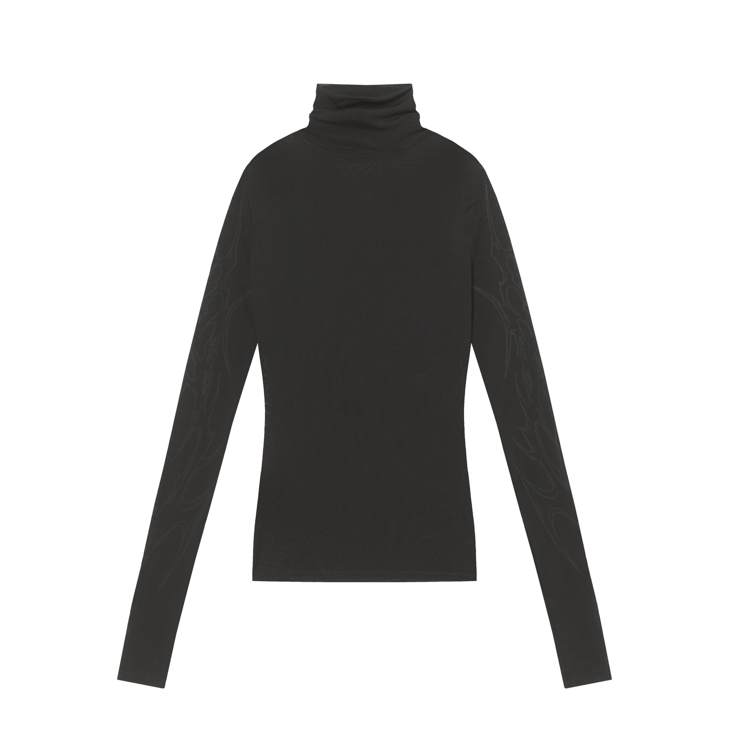 Streetwear Gothic Print | Turtleneck Sweatshirt - Luxuryurbanwear