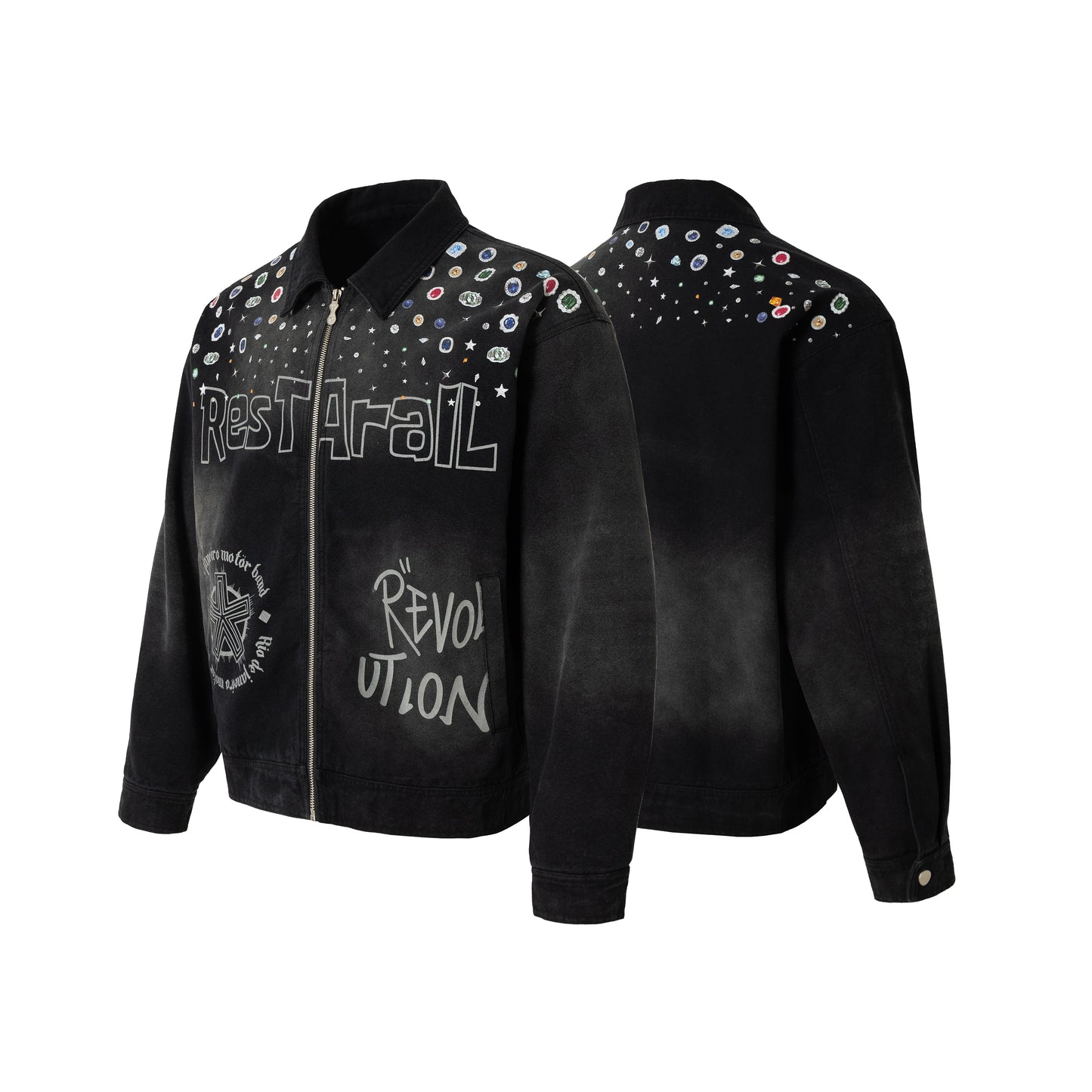 Hip-hop Graffiti Stars | Zip-Up Jacket - Luxuryurbanwear