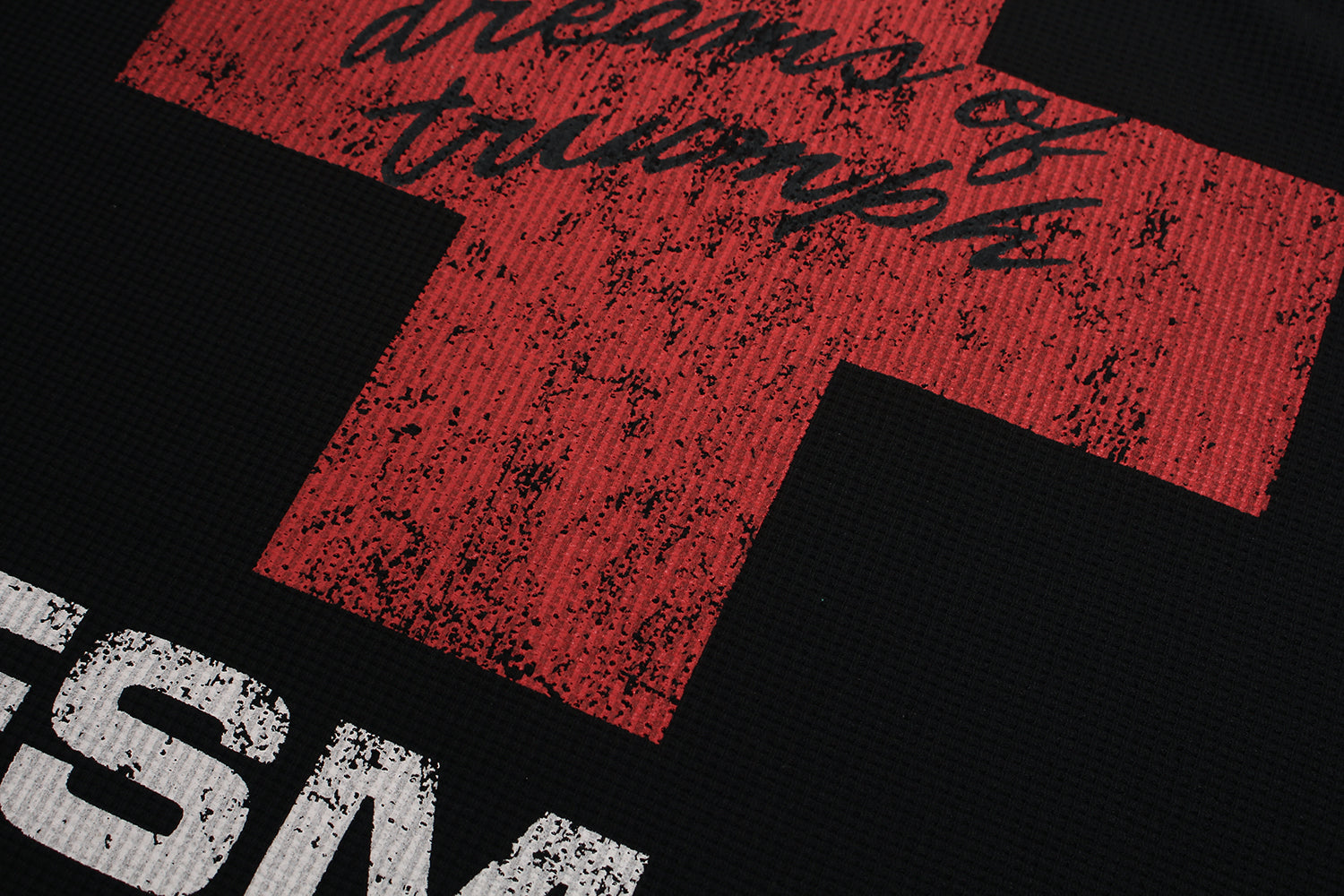 Distressed Cross Graphic | Punk Sweatshirt - Luxuryurbanwear