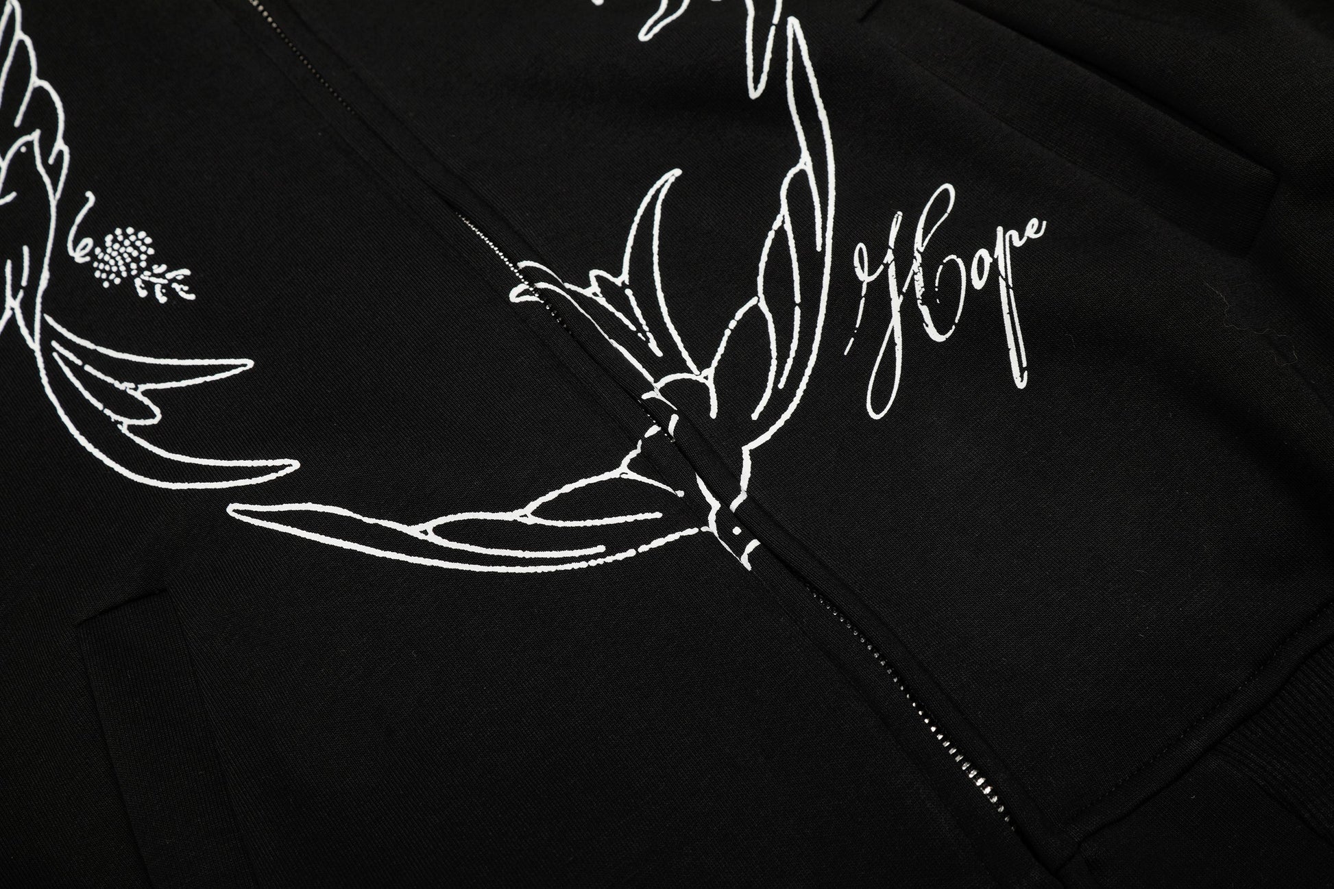 Doves Hope | Oversized Zip Up Hoodie - Luxuryurbanwear