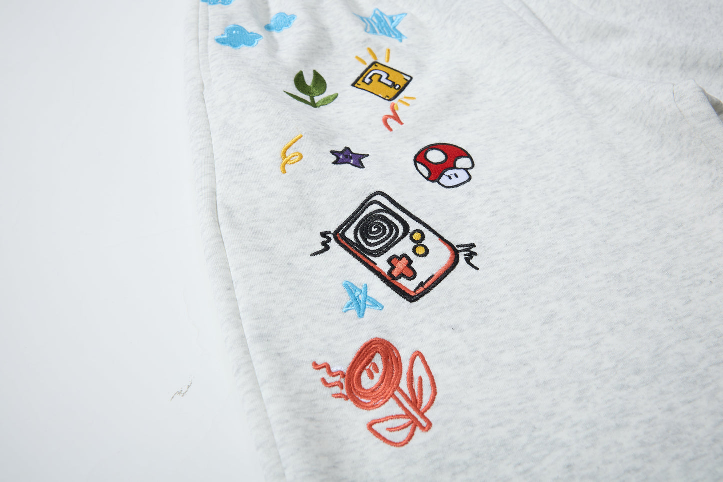 Cartoon Patch Decor | Loose Sweatpants - Luxuryurbanwear