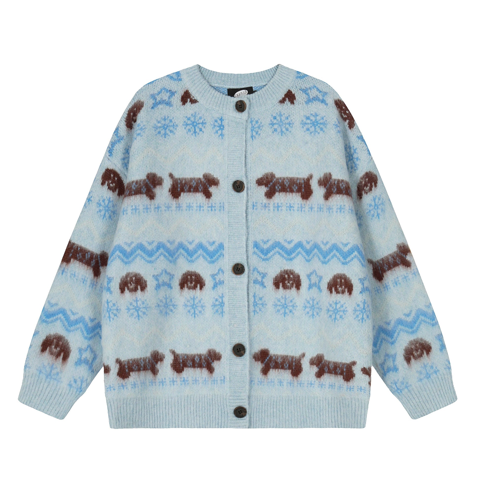 Puppy Fair | Button-Up Cardigan Sweater - Luxuryurbanwear