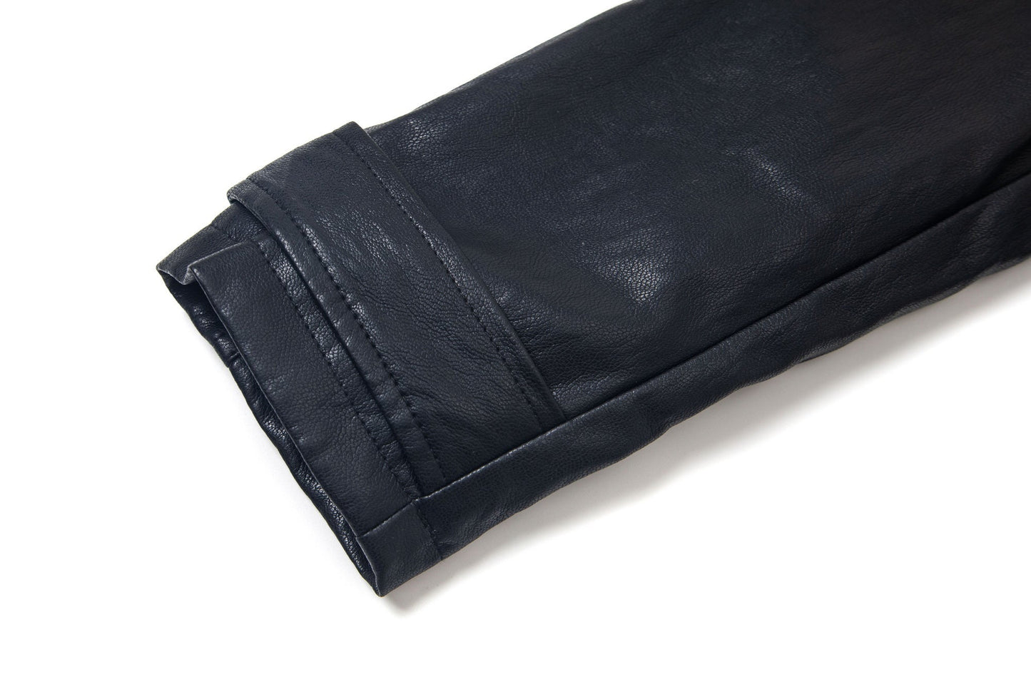 Street Rebel | Belted Faux Leather Moto Jacket - Luxuryurbanwear