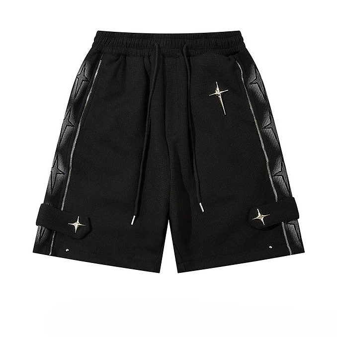 Star | Zip Up Shorts - Luxuryurbanwear
