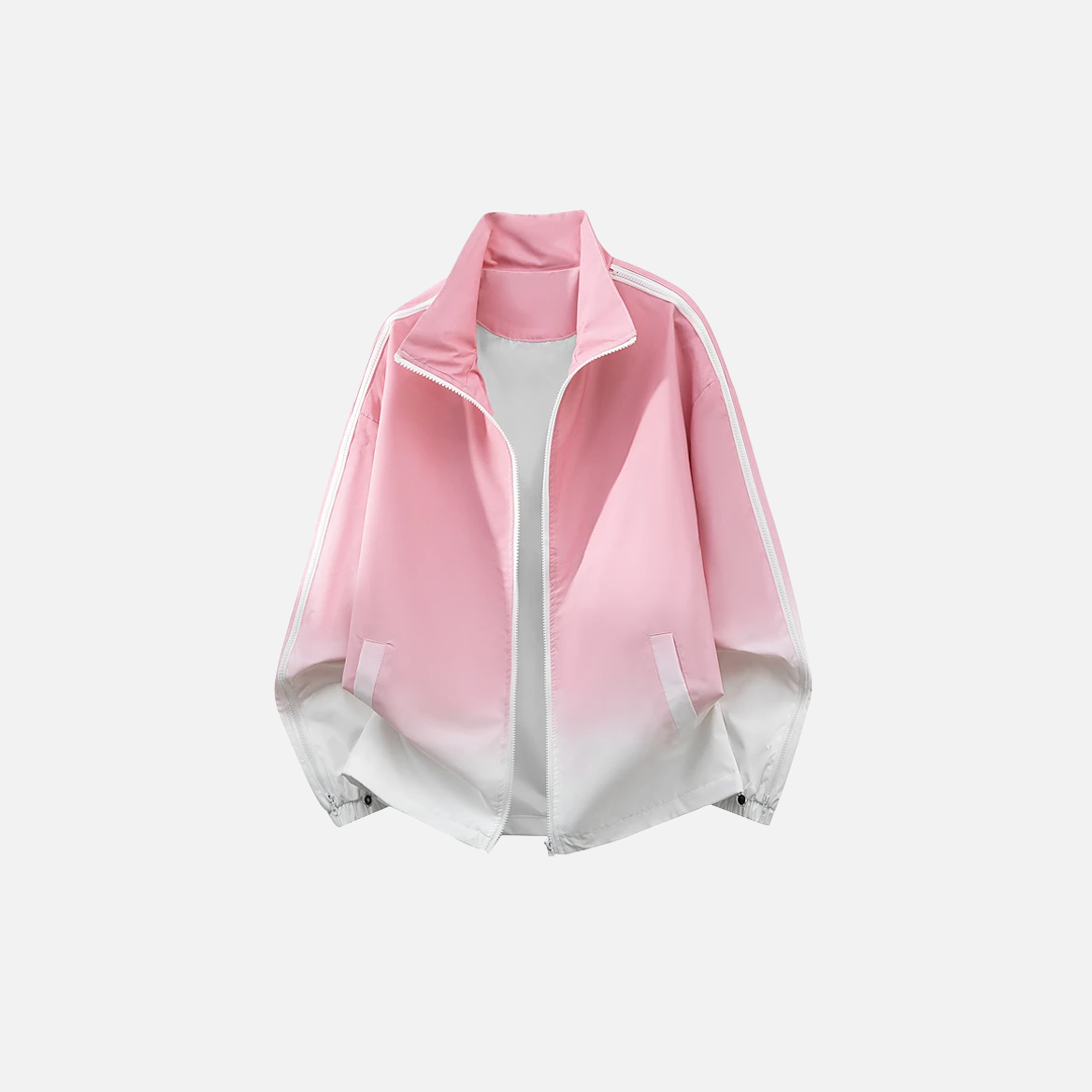 Trendy Gradient Design Winbreaker Jacket - Luxuryurbanwear