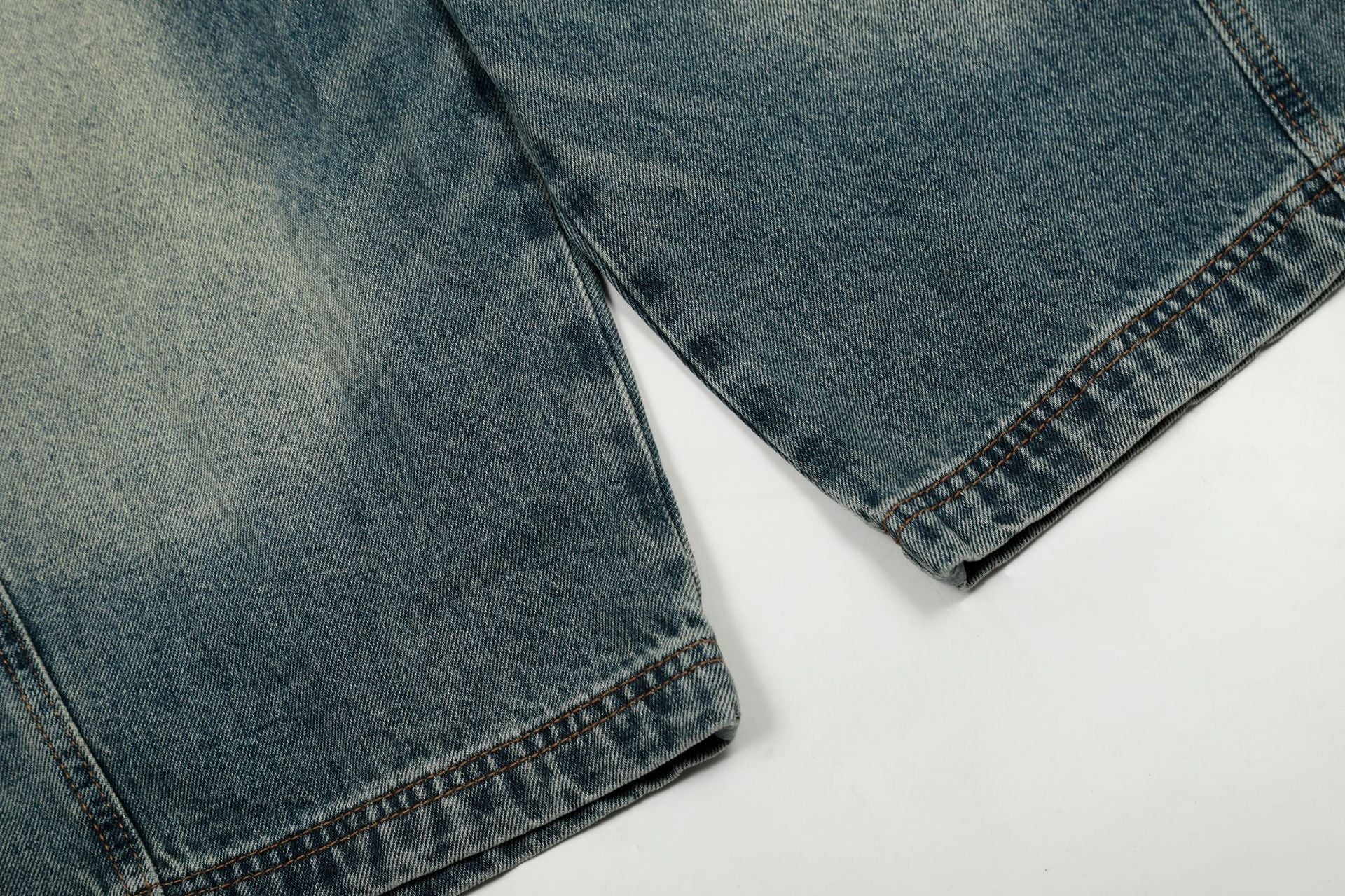 Blue Washed Baggy Denim Shorts - Classic Urban Jorts | LuxuryUrbanwear - Luxuryurbanwear