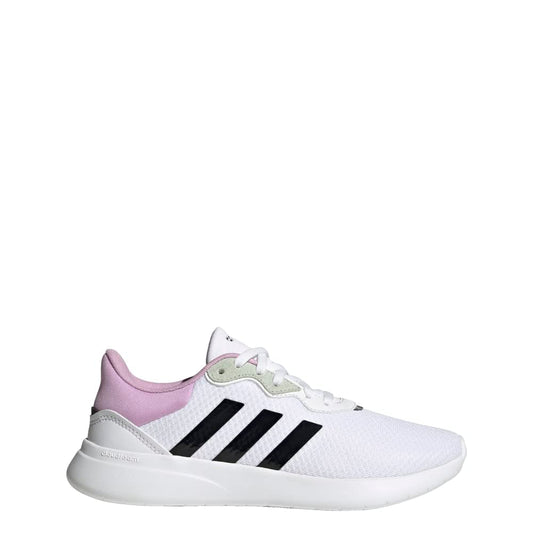 adidas Womens QT Racer 3.0 Sneaker White/Black/Bliss Lilac 9