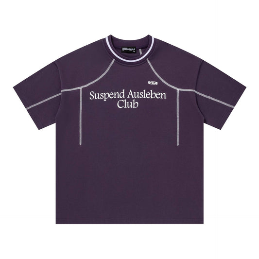 Letter printed short sleeved shirt