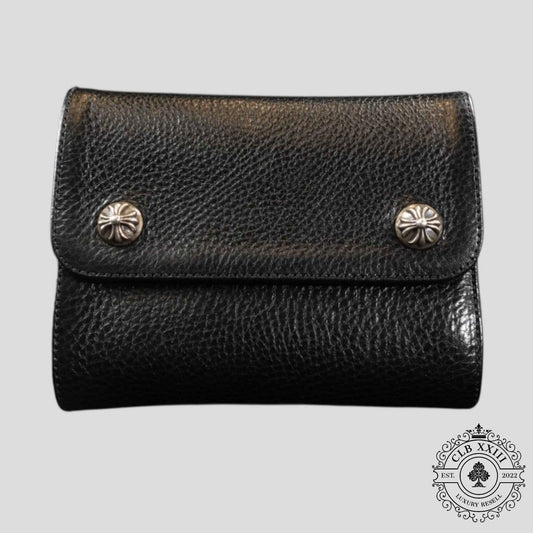 Chrome Hearts Short Wave Wallet in Black