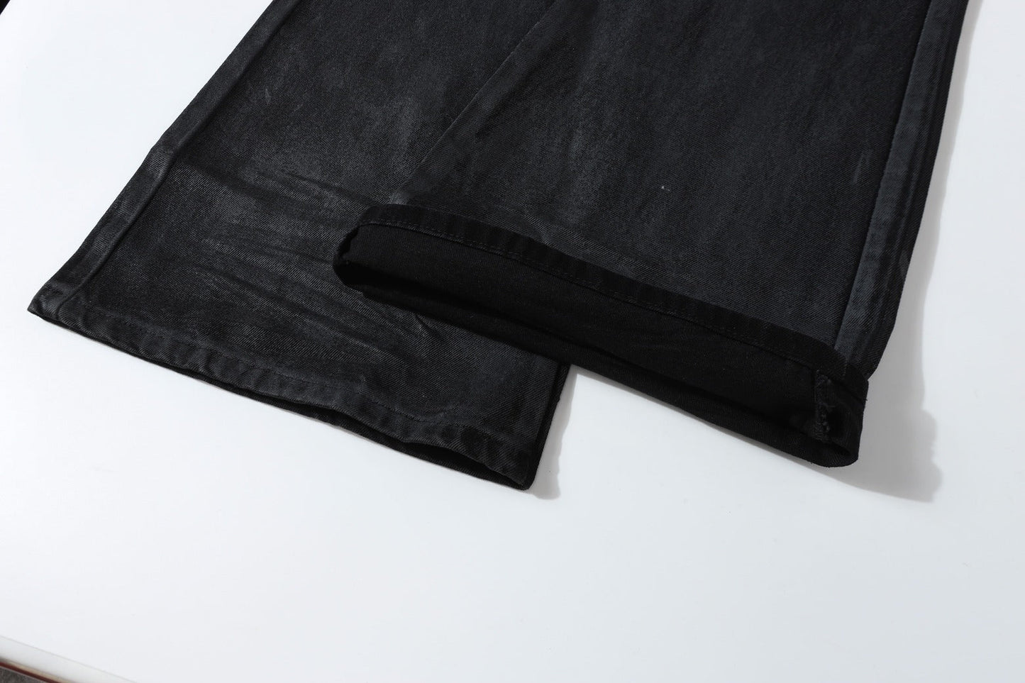 Washed Black Flare | Stacked Jeans - Luxuryurbanwear