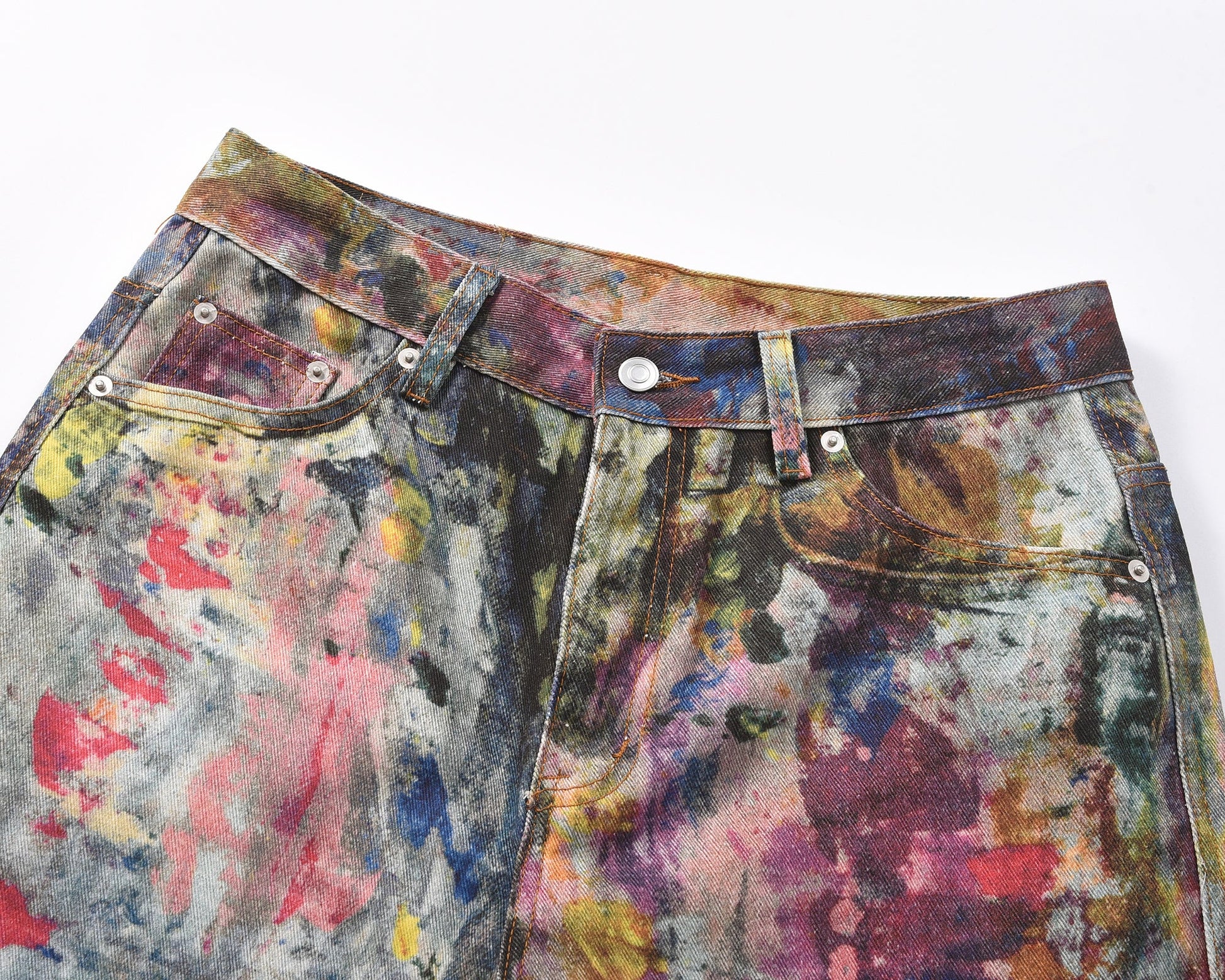 Multicolor Paint Splash | Denim Jeans - Luxuryurbanwear