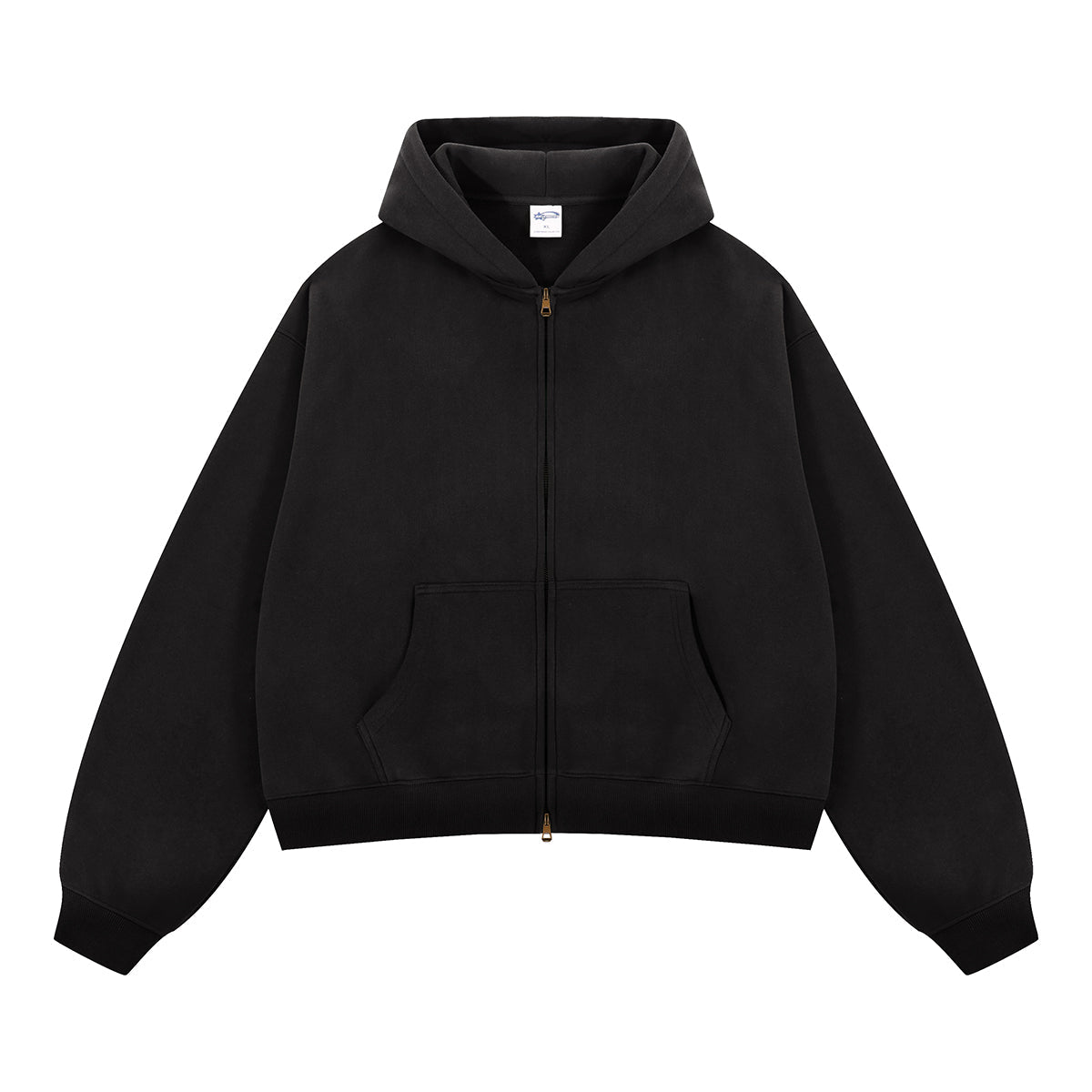 Boxy Zip-Up Hoodie - Luxurystreetwear