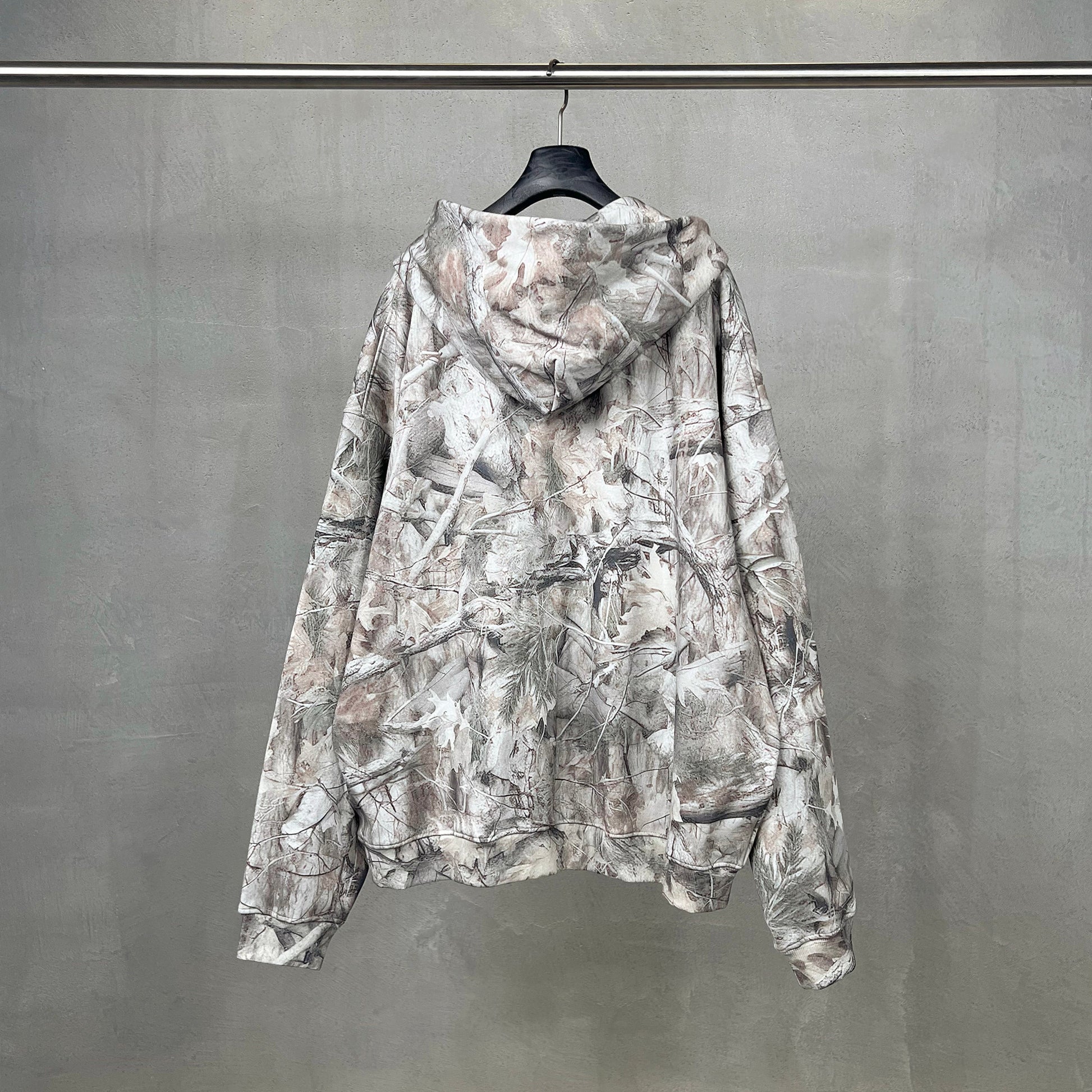 Forest Camo | Oversized Zip-Up Hoodie - Luxuryurbanwear