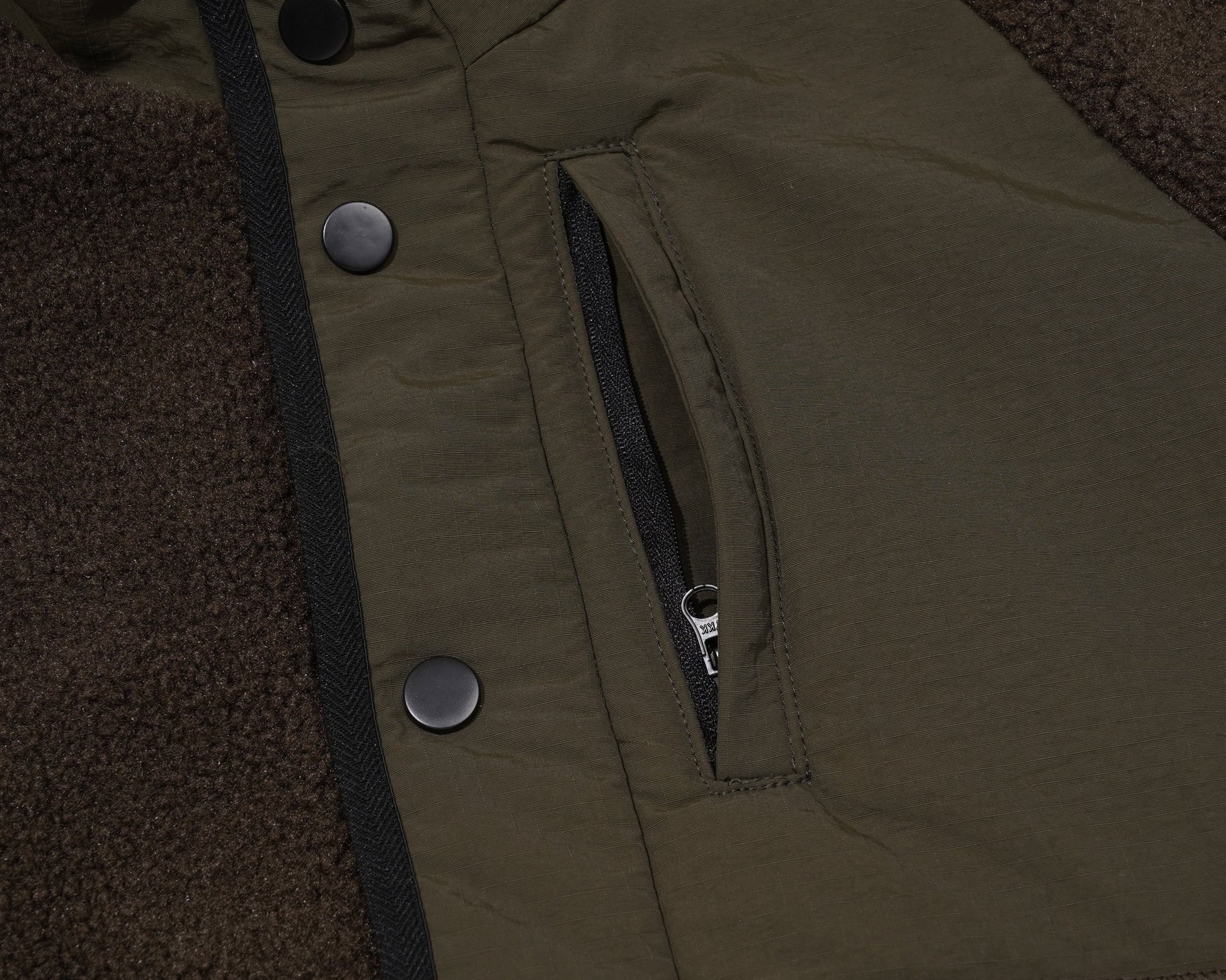 Color Block Patchwork | Fleece Jacket - Luxuryurbanwear