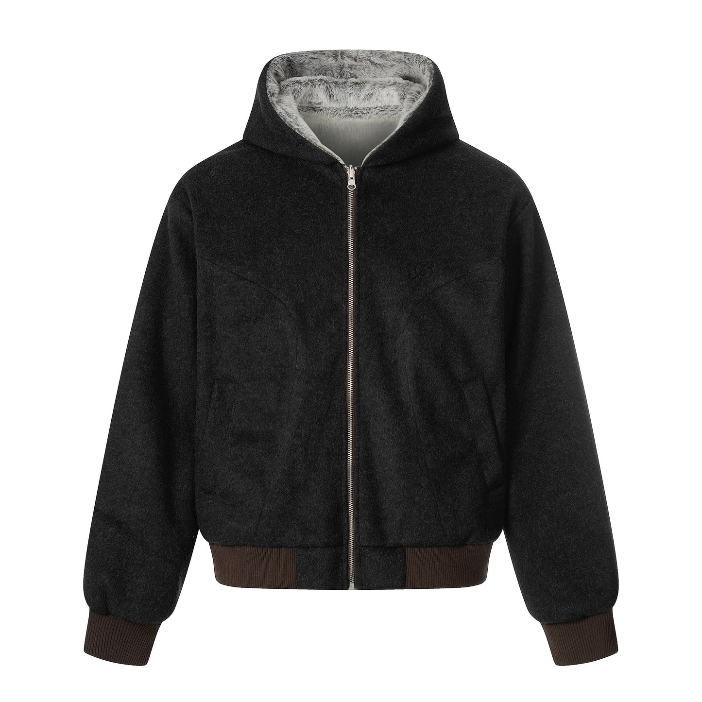 Reversible Plush | Hooded Winter Jacket - Luxuryurbanwear