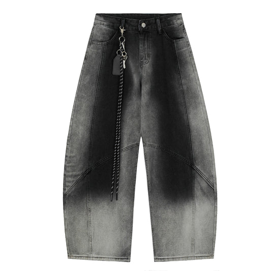 INK SPLASH | Wide Fit Printed Trousers - Luxuryurbanwear