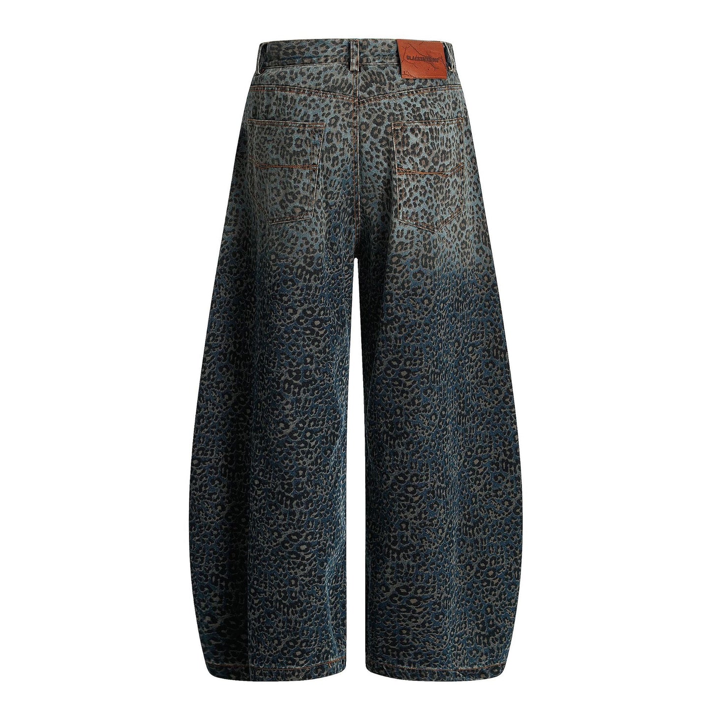 Leopard Print | Denim Street Barrel Jeans - Luxuryurbanwear