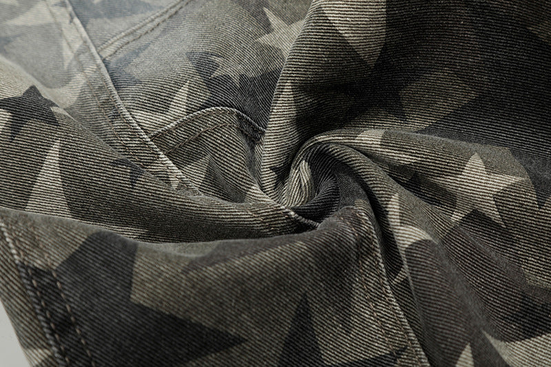 Camouflage | Machete RO Star Wide-Leg Jeans - Luxuryurbanwear