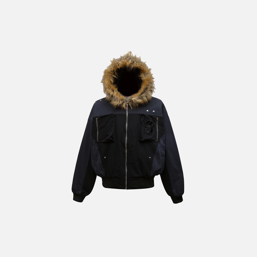 Winter Thick Fox Fur Collar Parkas Windbreaker Jacket - Luxuryurbanwear