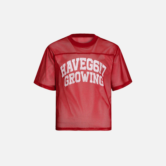 Translucent Mesh Printed Casual Sports T-Shirt - Luxuryurbanwear
