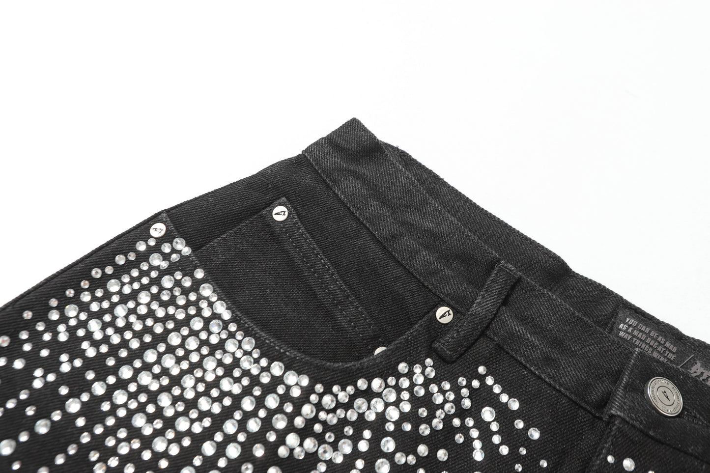 Rhinestone | Denim Shorts - Luxuryurbanwear