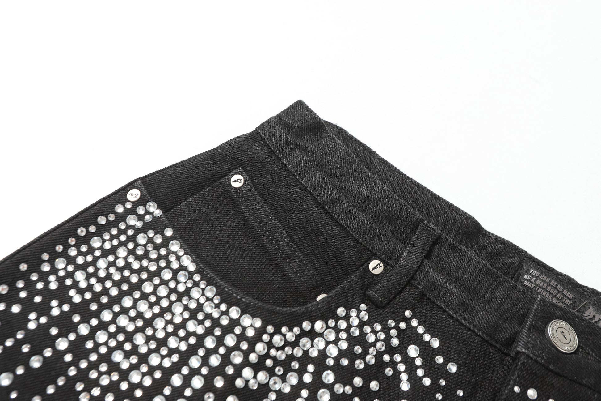 Rhinestone | Denim Shorts - Luxuryurbanwear