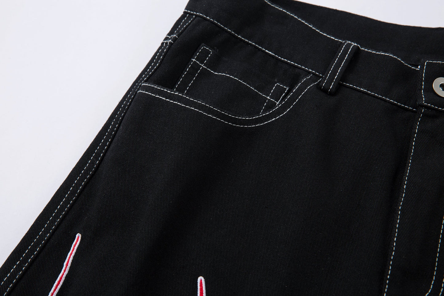 Flame Graphic | Baggy Jeans - Luxuryurbanwear