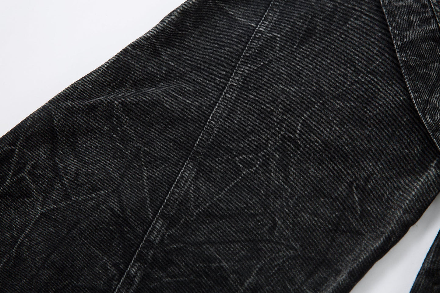 Crinkle Washed Structure | Baggy Jeans - Luxuryurbanwear