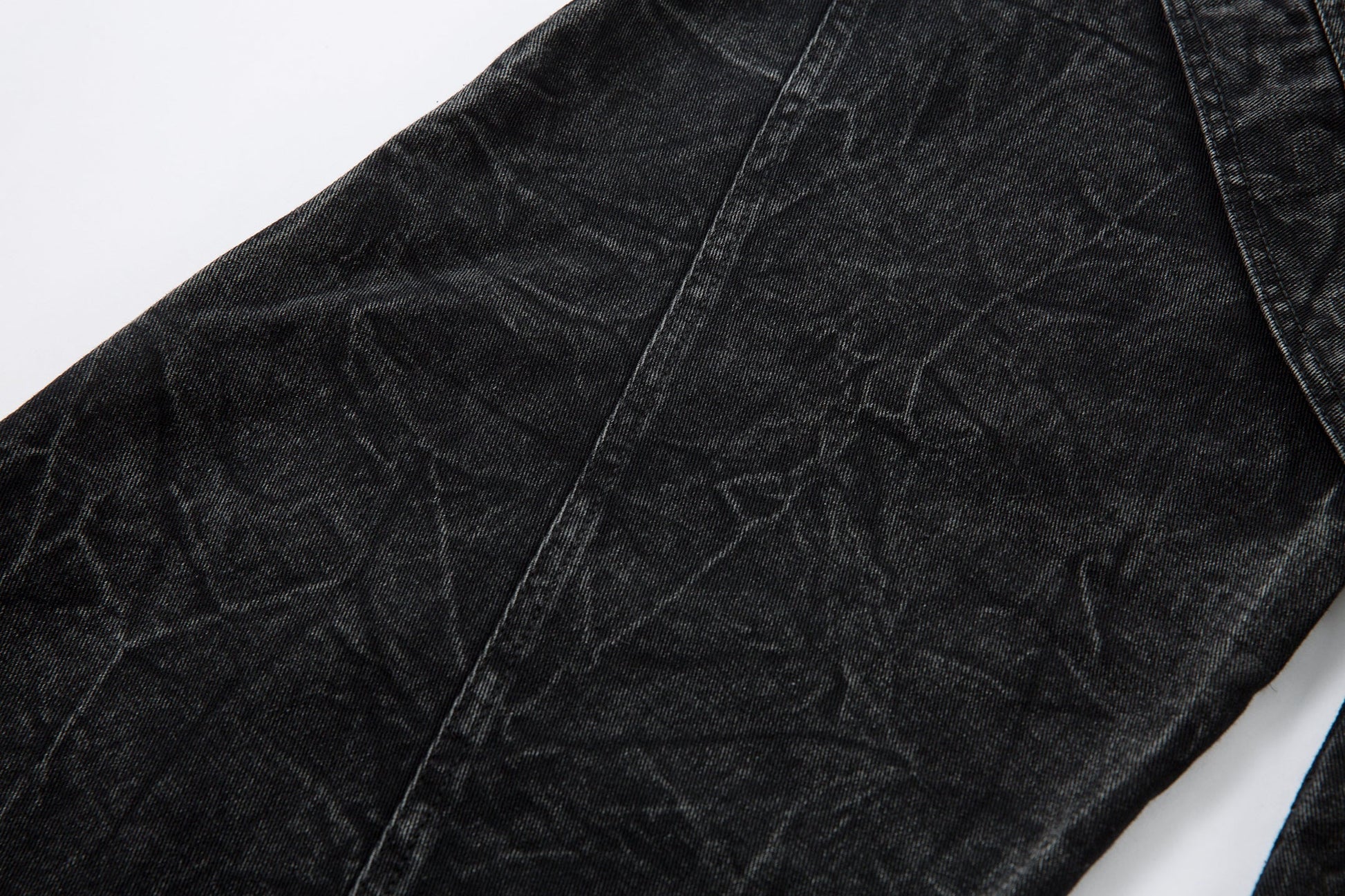 Crinkle Washed Structure | Baggy Jeans - Luxuryurbanwear