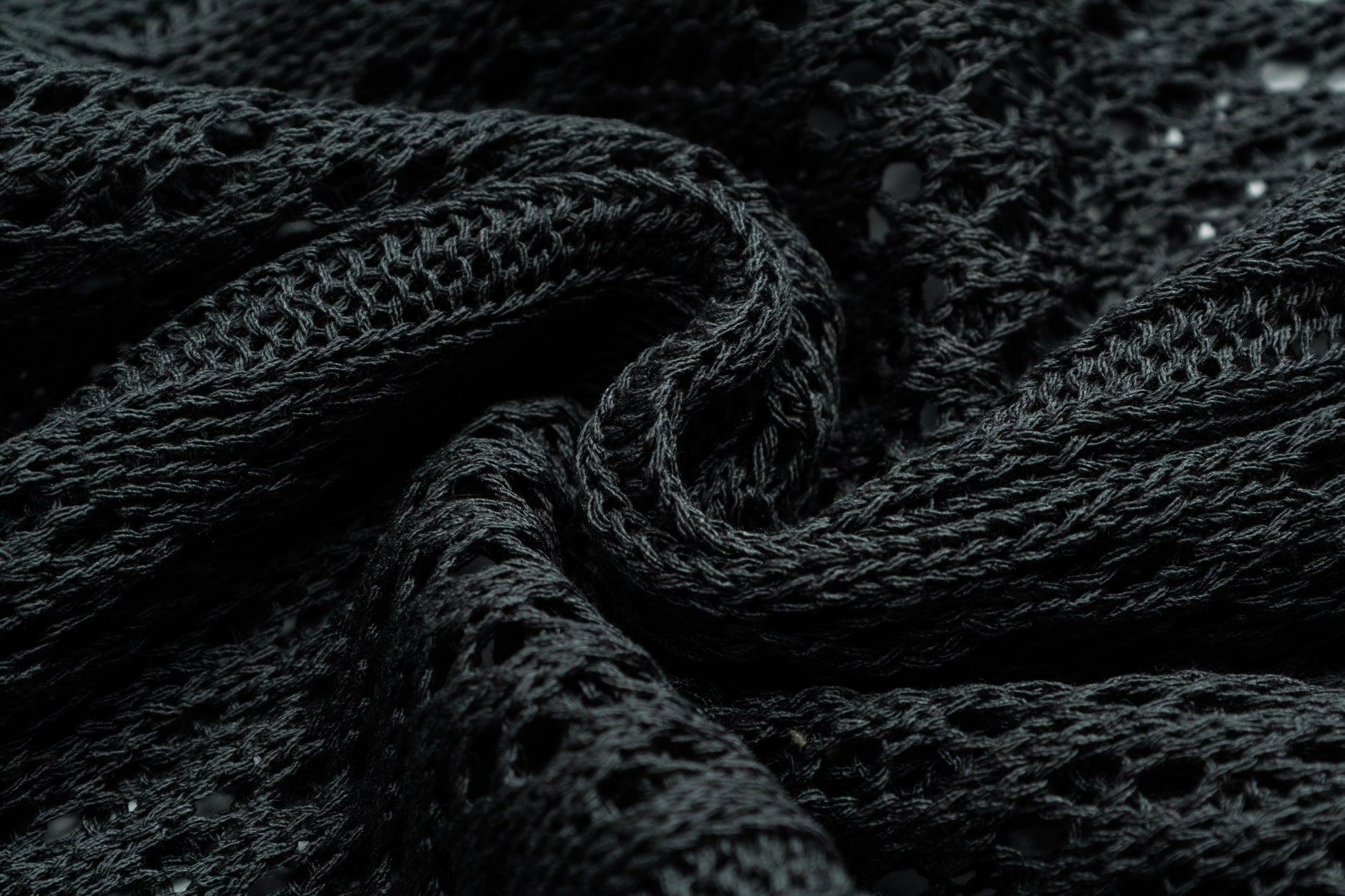 Crochet Mesh | Knit Zip Up Hoodie - Luxuryurbanwear