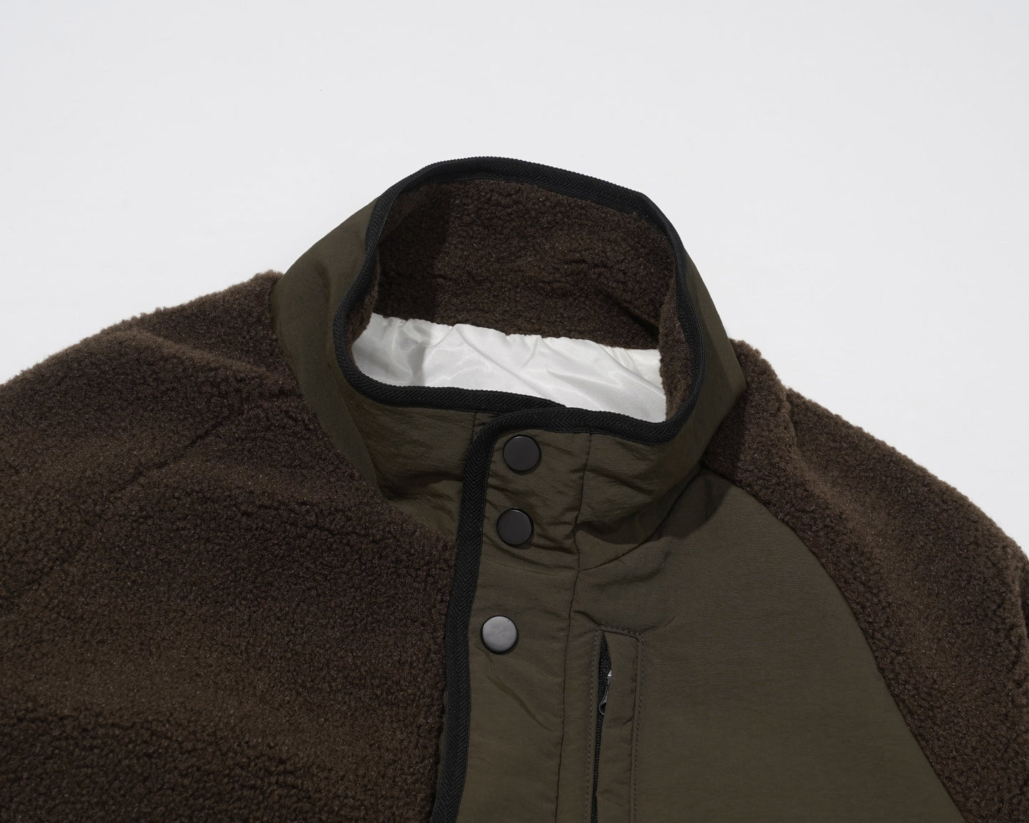 Color Block Patchwork | Fleece Jacket - Luxuryurbanwear