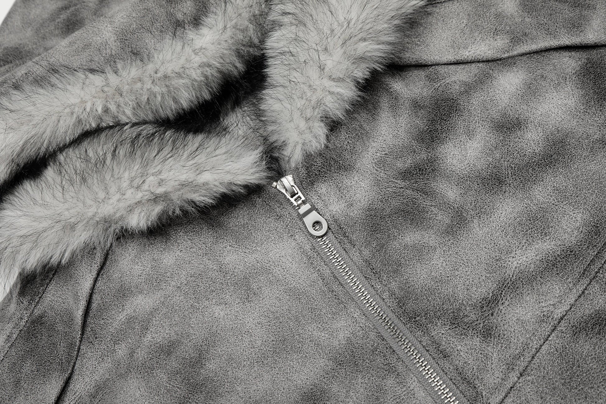 Distressed Washed | Hooded Oversized Jacket - Luxuryurbanwear