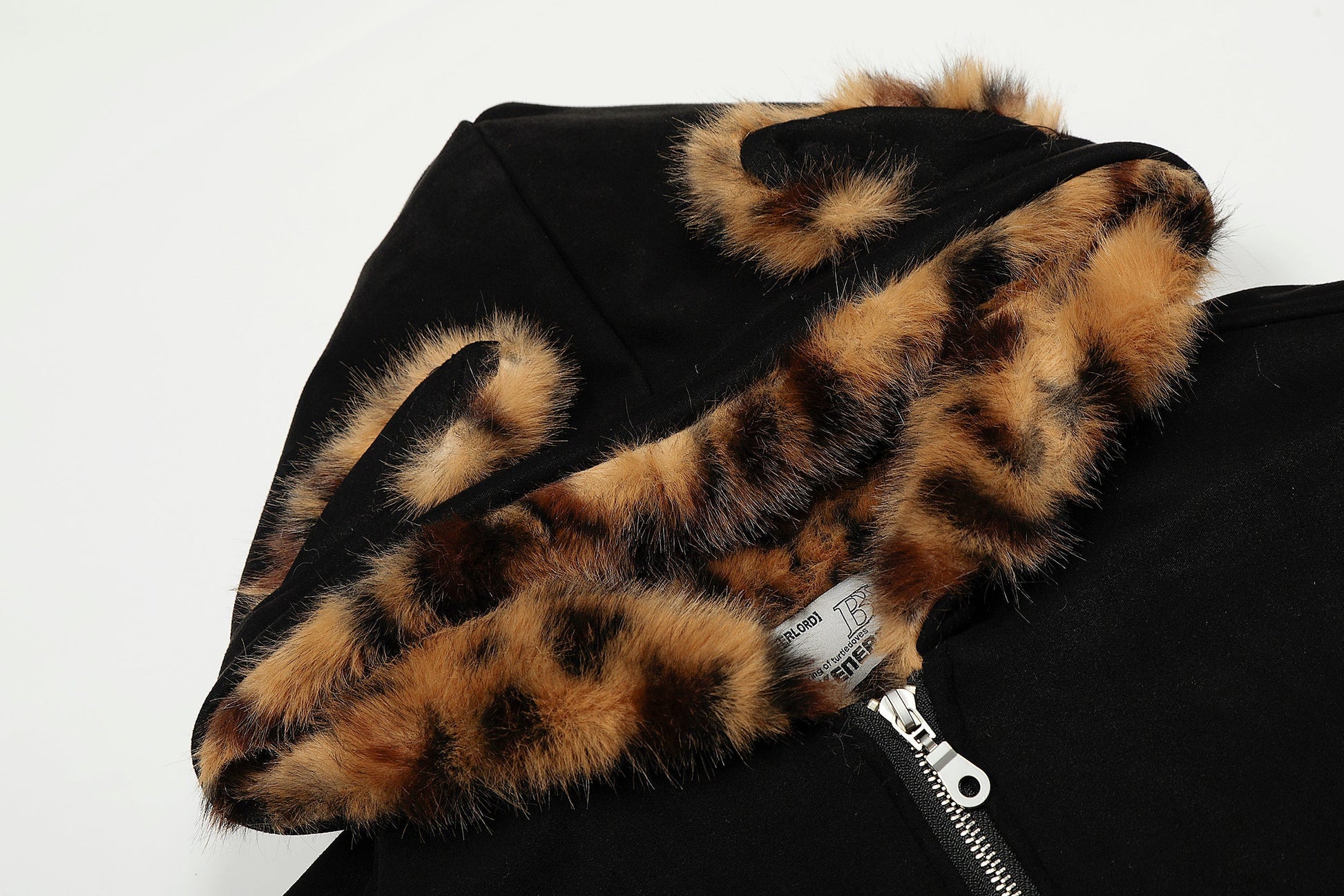 Leopard Fleece | Contrast Zip Jacket - Luxuryurbanwear