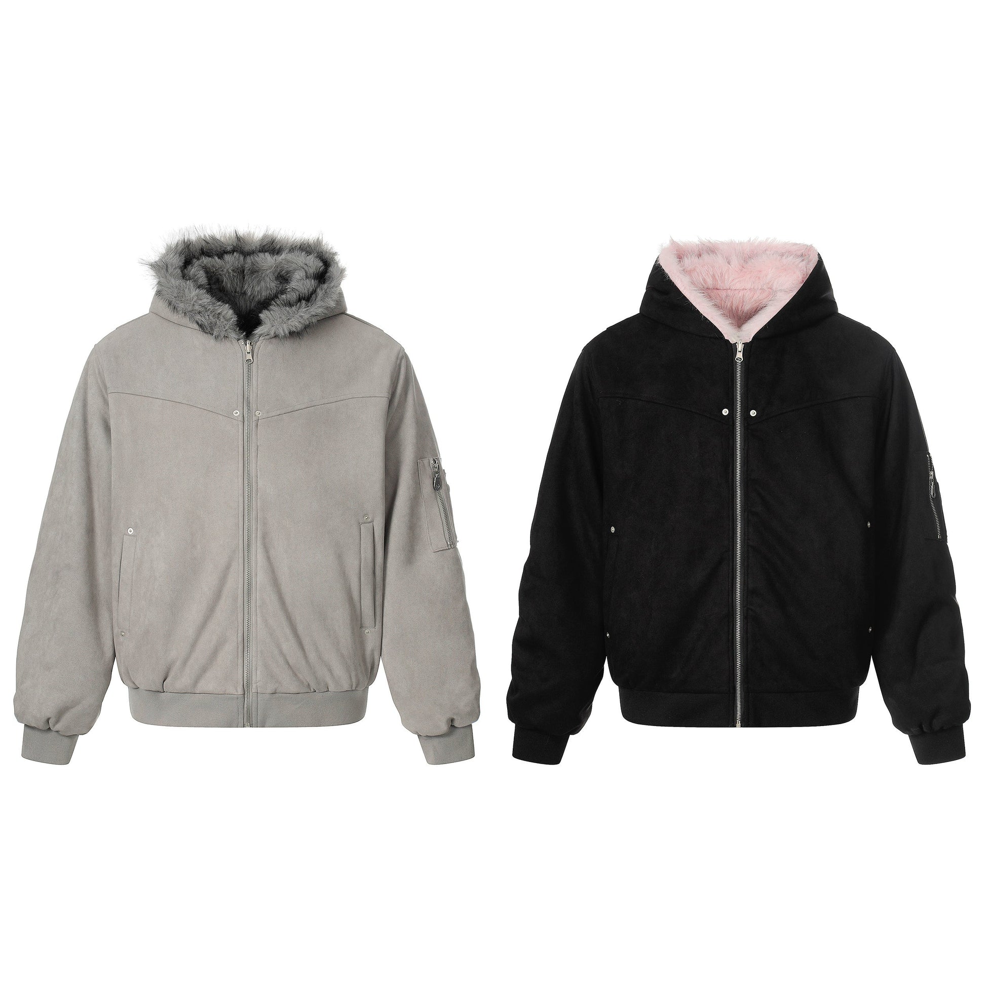 Reversible Fur | Winter Hooded Jacket - Luxuryurbanwear