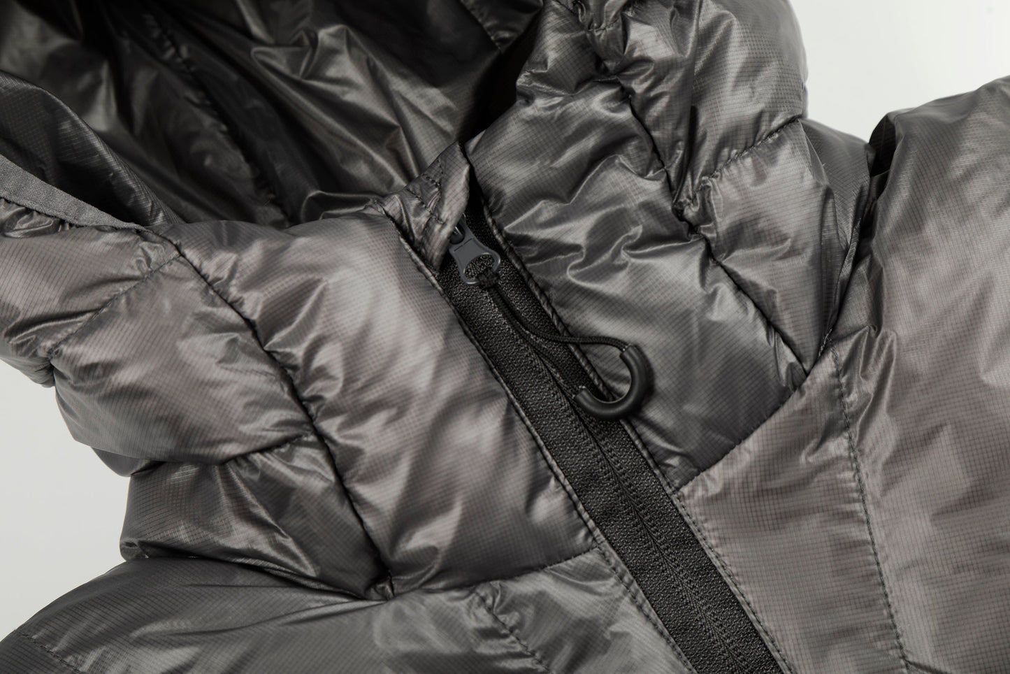 Lightweight Half-Zip | Hooded Puffer Jacket - Luxuryurbanwear
