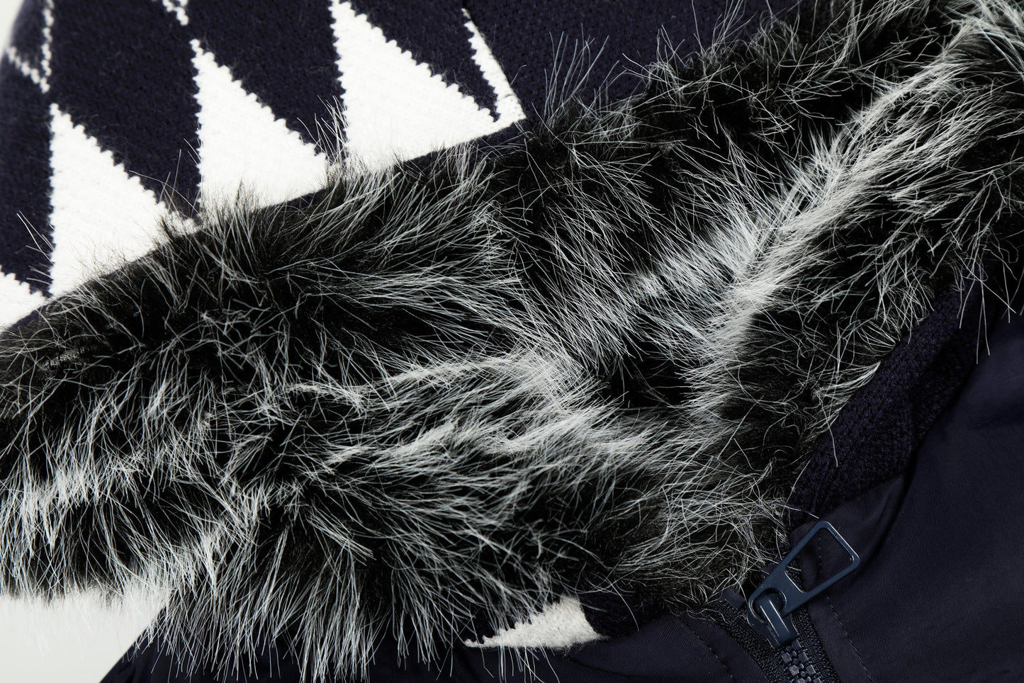 Knit Contrast | Fleece Hooded Jacket - Luxuryurbanwear