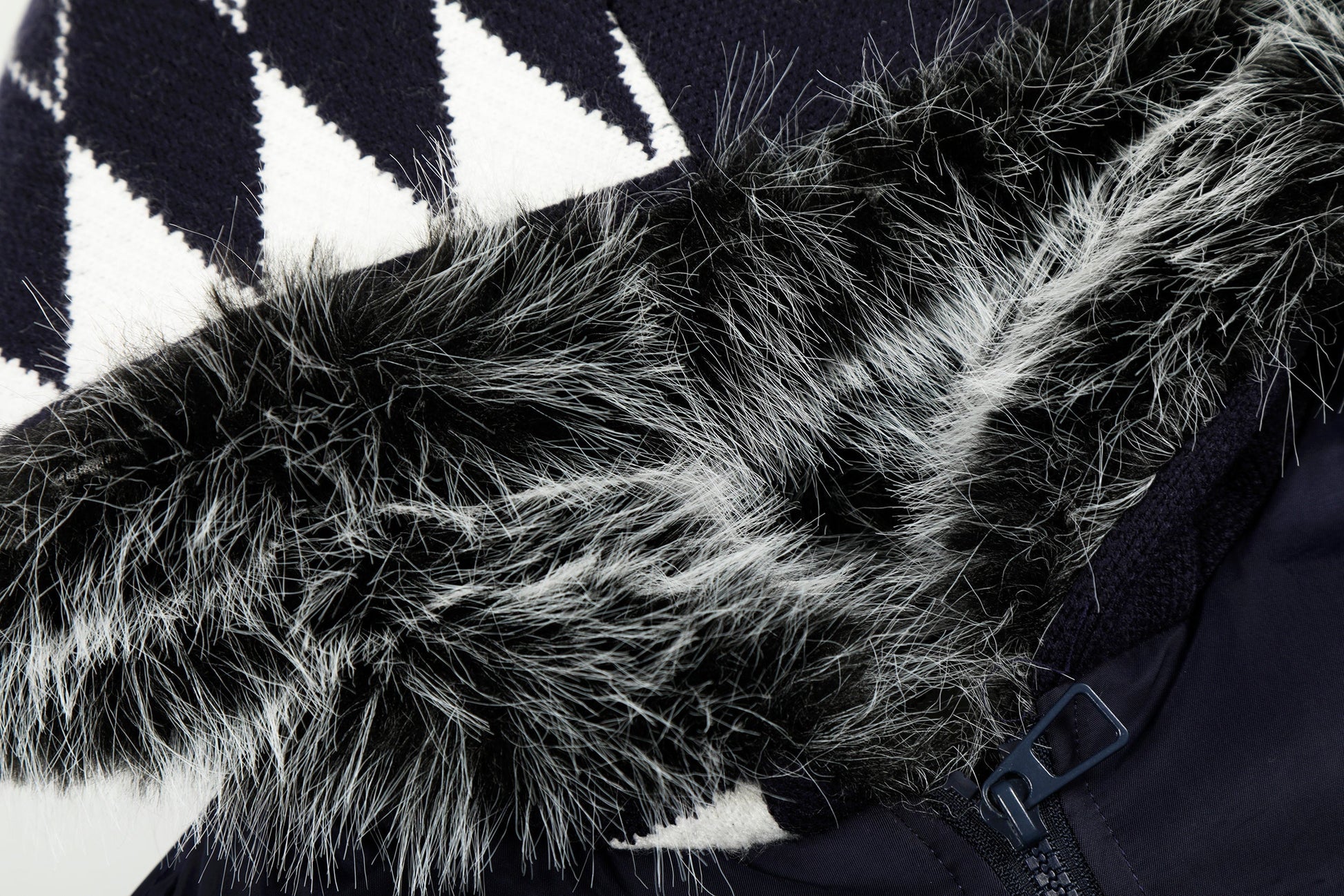 Knit Contrast | Fleece Hooded Jacket - Luxuryurbanwear