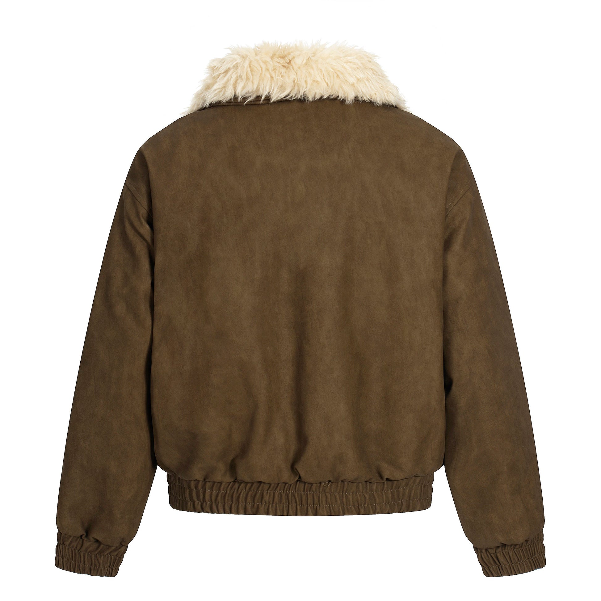 Vintage Pocket | Padded Suede Jacket - Luxuryurbanwear