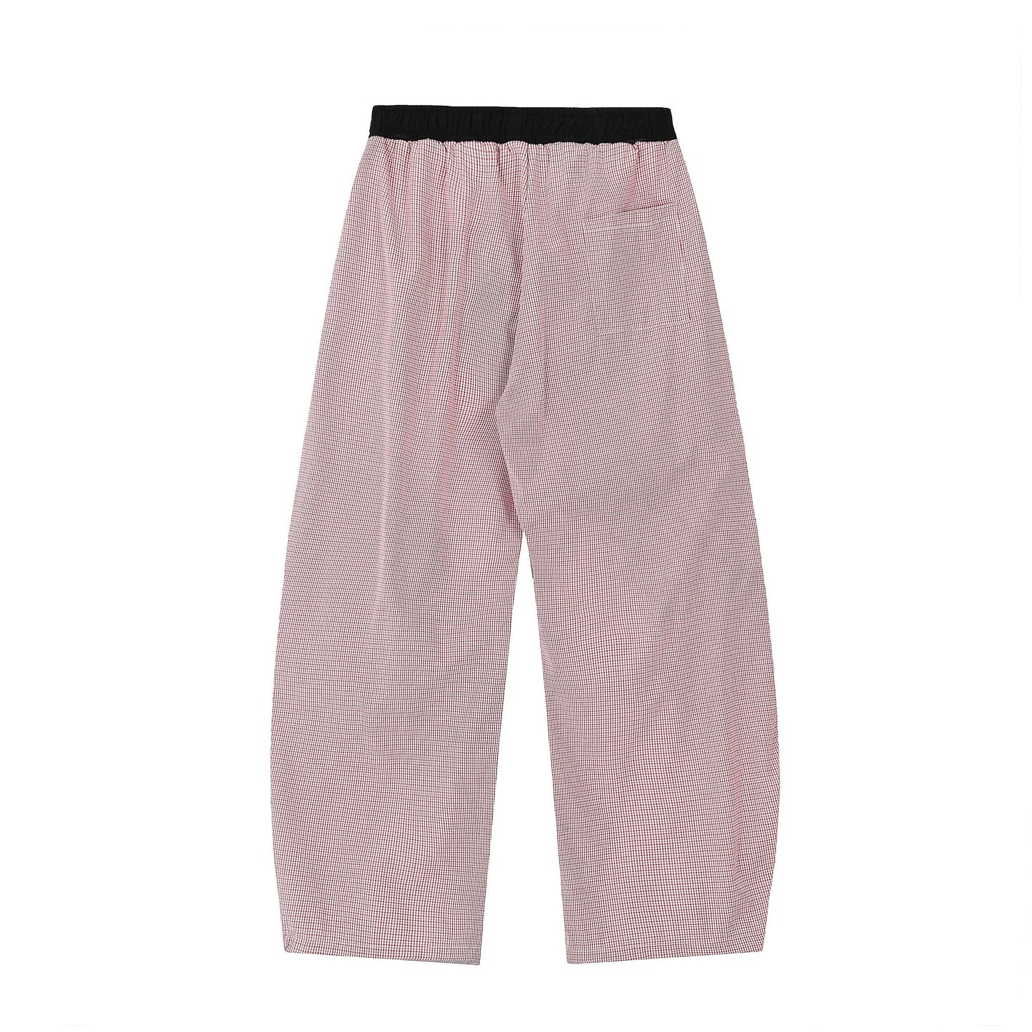 Everyday Ease Gingham Relaxed Pants - Luxury Oversized Check Trousers | LuxuryUrbanwear - Luxuryurbanwear