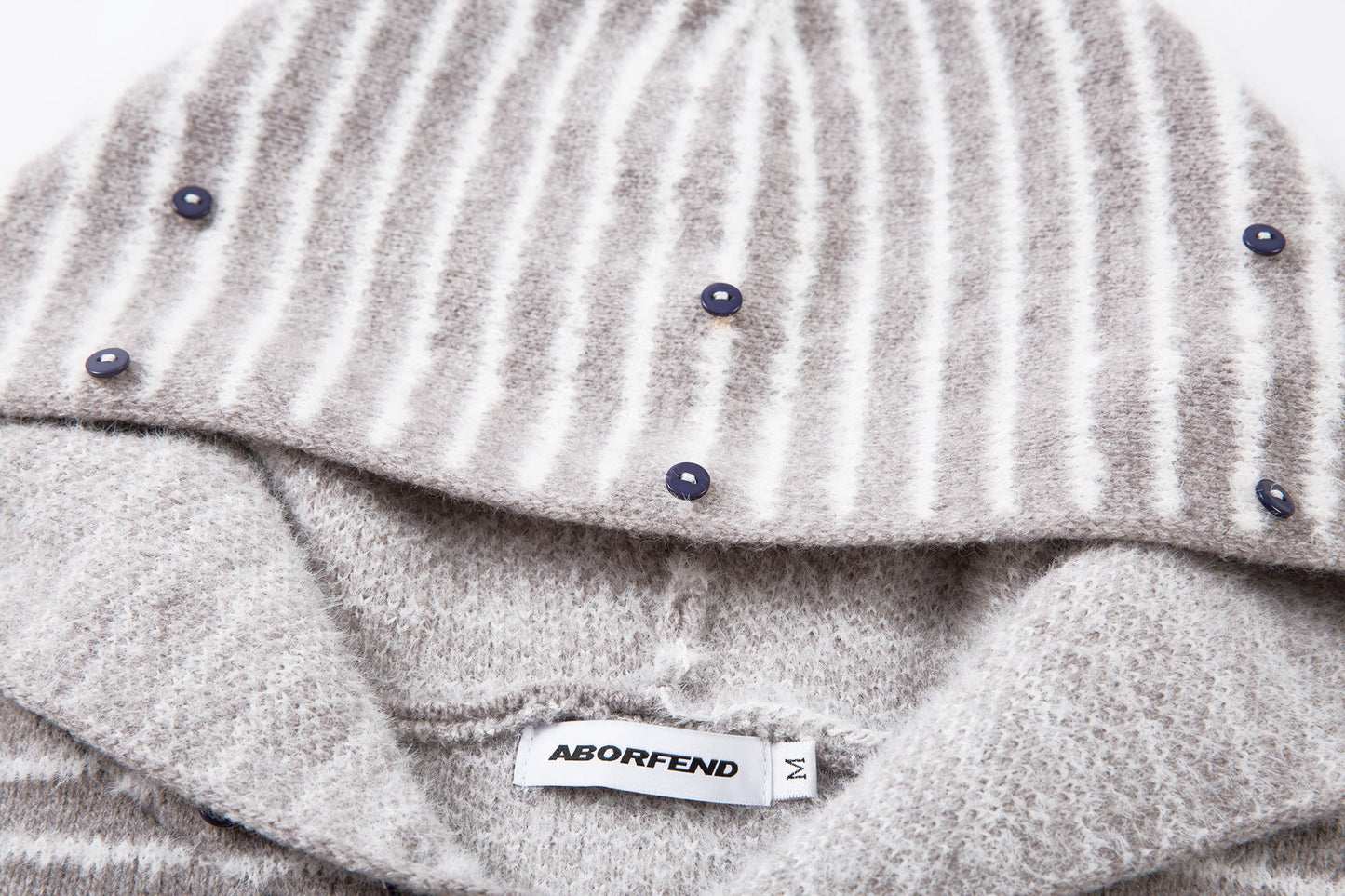 Winter Sky | Knitted Hoodie with Faux Fur Trim - Luxuryurbanwear