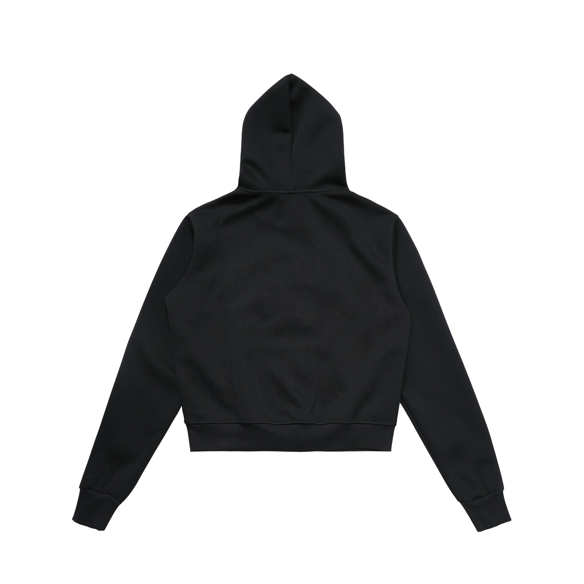Merry Charm | Cropped Hoodie with Bow Print - Luxuryurbanwear